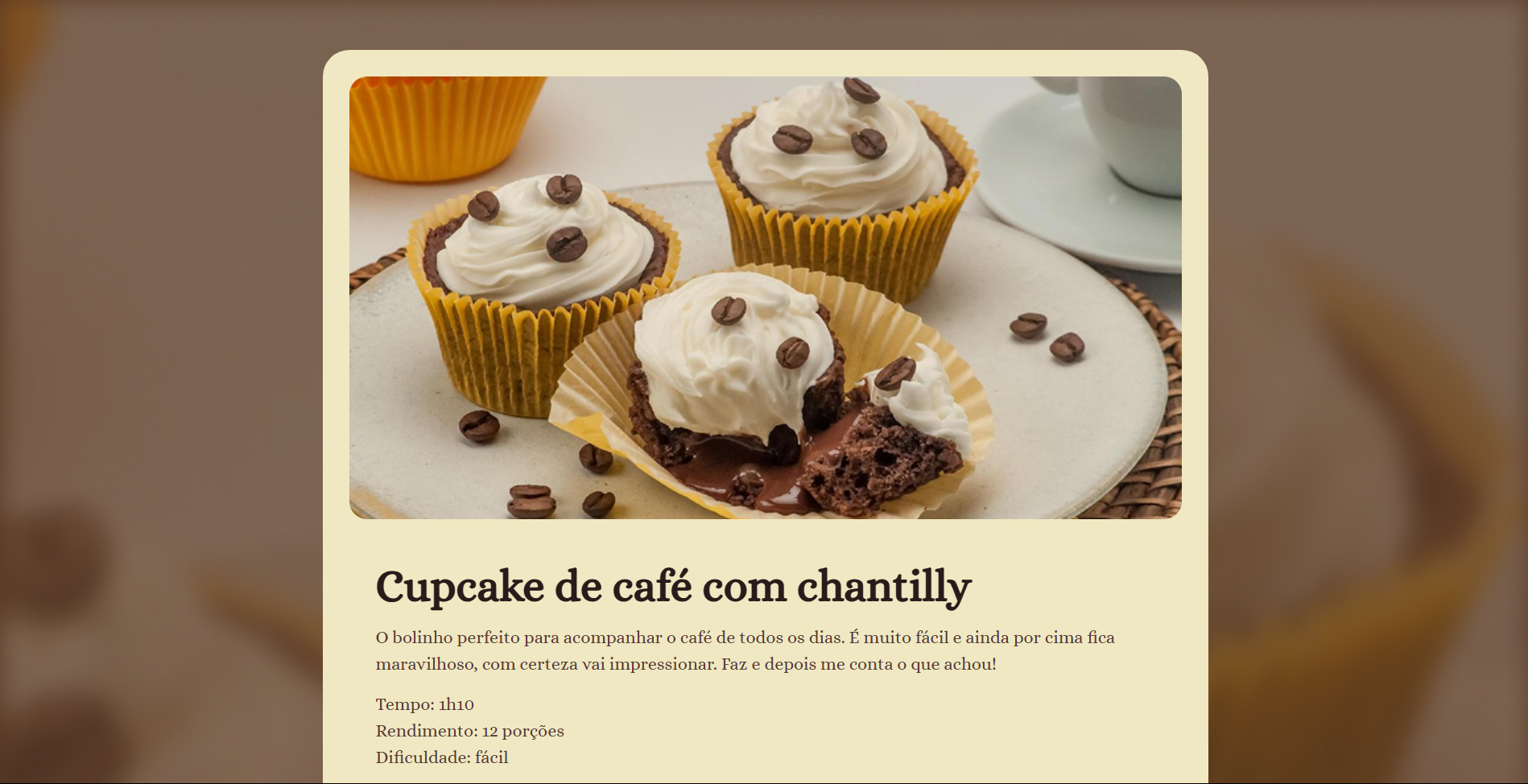 Landing Page Receitas